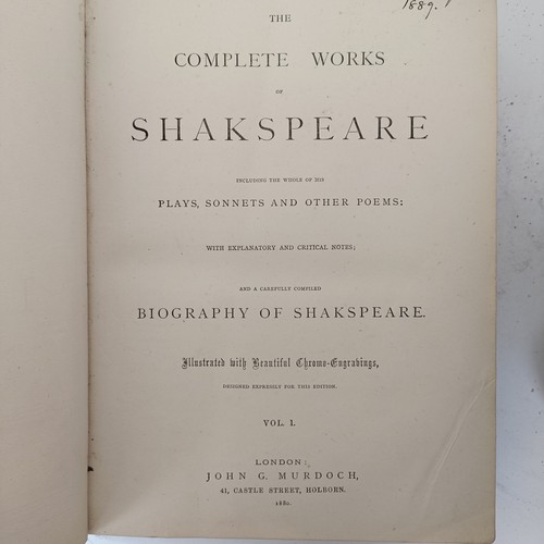 644 - Five Victorian and later photograph albums, and The Works of Shakespeare (6)