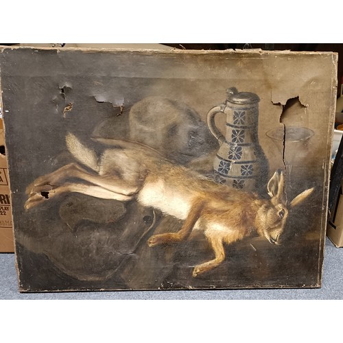 755 - 19th century, English school, dead game, 55 x 73 cm (unframed)