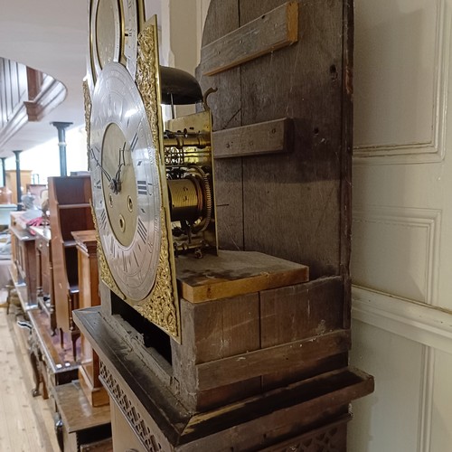 772 - A longcase clock, A MARRIAGE, the replaced dial signed John Maldon with subsidiary Zodiac dial, and ... 