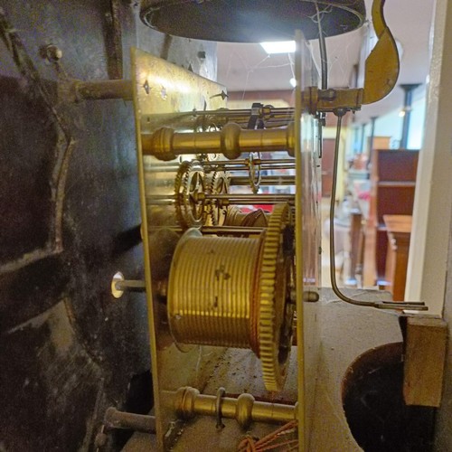 772 - A longcase clock, A MARRIAGE, the replaced dial signed John Maldon with subsidiary Zodiac dial, and ... 