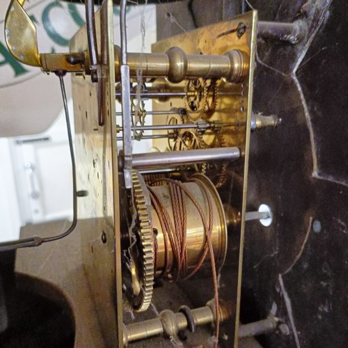 772 - A longcase clock, A MARRIAGE, the replaced dial signed John Maldon with subsidiary Zodiac dial, and ... 