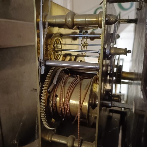 772 - A longcase clock, A MARRIAGE, the replaced dial signed John Maldon with subsidiary Zodiac dial, and ... 