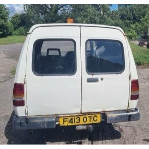 4 - 1988 Austin Maestro VanRegistration number F413 OTCChassis number TBAEngine number TBAWhiteA rare su... 