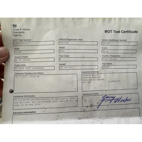 21 - 1981 Leyland Mini 1275ERegistration number CEY 191WChassis number 5016947Engine number 12HEH 3492Wit... 