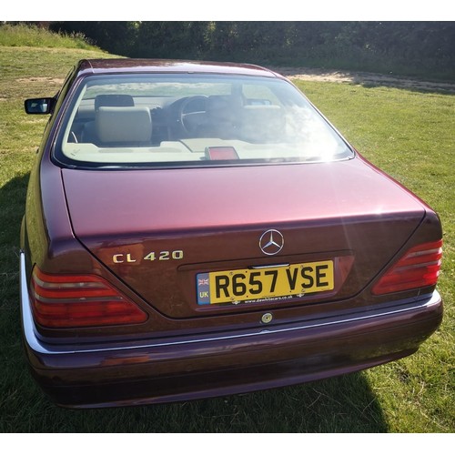 50 - 1997 Mercedes-Benz CL 420Registration number R657 VSEChassis number WDB1400632A381157Engine number M... 