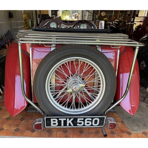 16 - 1947 MG TCRegistration number BTK 560Chassis number TX2058Engine number XPAE1370175From a deceased e... 