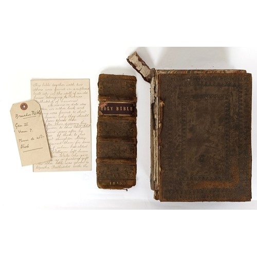 5 - A 17th century bible, bound with The First Alphabet of directions to common places, containing all t... 