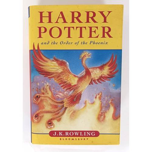 8 - Rowling (J K), Harry Potter and The Order Of The Phoenix, misprint, text printed upside down to the ... 