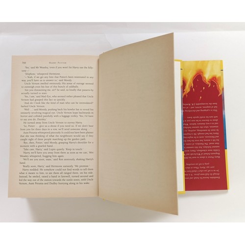 8 - Rowling (J K), Harry Potter and The Order Of The Phoenix, misprint, text printed upside down to the ... 