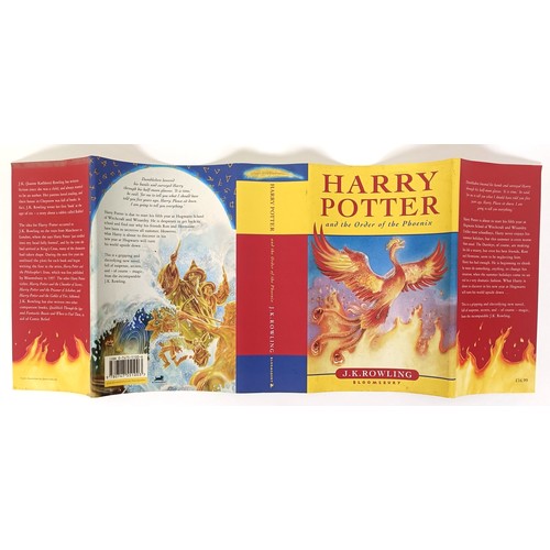 8 - Rowling (J K), Harry Potter and The Order Of The Phoenix, misprint, text printed upside down to the ... 