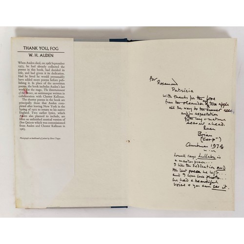 18 - Auden (W H), Thank You Fog, and assorted books (box)