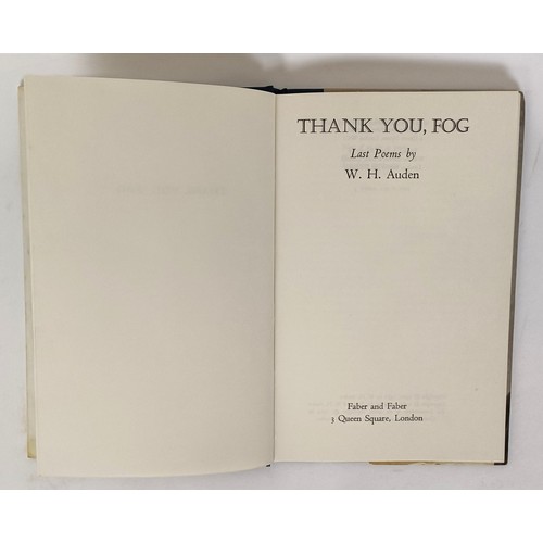 18 - Auden (W H), Thank You Fog, and assorted books (box)