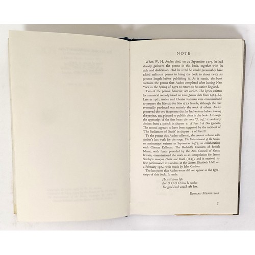 18 - Auden (W H), Thank You Fog, and assorted books (box)