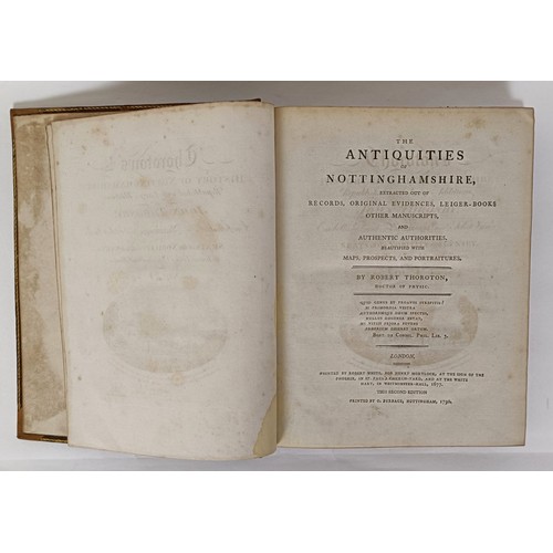19 - Thoroton (Robert), The Antiquities Of Nottinghamshire, second edition, 3 Vol. and assorted other boo... 