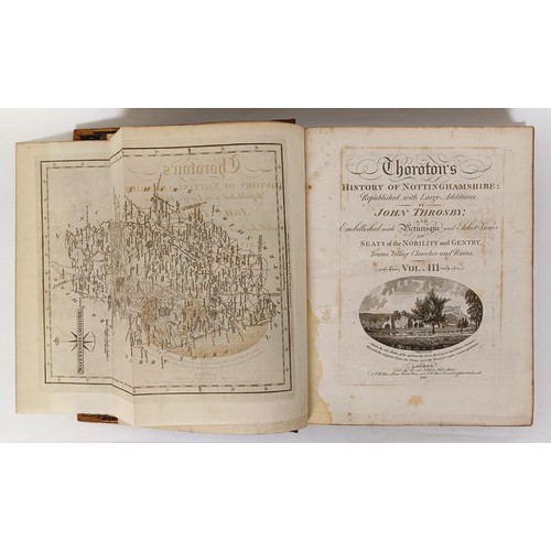 19 - Thoroton (Robert), The Antiquities Of Nottinghamshire, second edition, 3 Vol. and assorted other boo... 