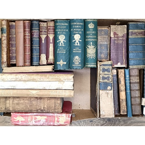 22 - The Dictionary of Daily Wants, Vol. 2 only and assorted other books (box)