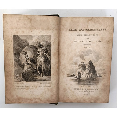 24 - Tales Of A Grandfather, Being Stories From The History Of Scotland, 5 Vol. and assorted other books ... 