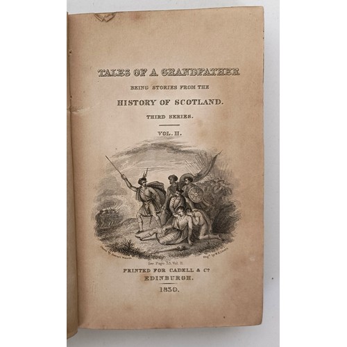 24 - Tales Of A Grandfather, Being Stories From The History Of Scotland, 5 Vol. and assorted other books ... 