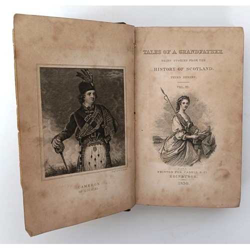 24 - Tales Of A Grandfather, Being Stories From The History Of Scotland, 5 Vol. and assorted other books ... 