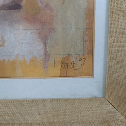 286 - C Hooper, a reclining nude, watercolour, signed and dated '97, 17 x 32 cm, and its pair (2)