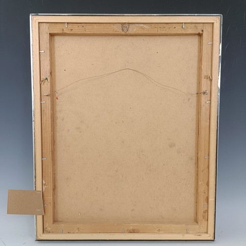 260 - Dagslanyilo, abstract, oil on board, signed and dated 2004, 38 x 47 cm