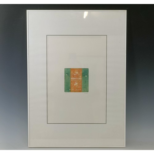 284 - Fashau, abstract, limited edition print, 8/10, signed in pencil and dated '91 45 x 28 cm