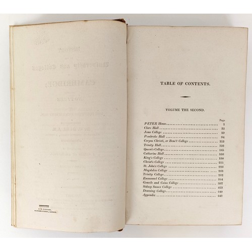 36 - Dyer (G), History Of The Colleges of Cambridge, published London 1814, 2 Vol.