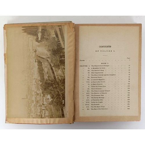 37 - Evans (Mary Ann) - George Eliot, Romola, 2 Vol. Leipzip 1863, painted vellum