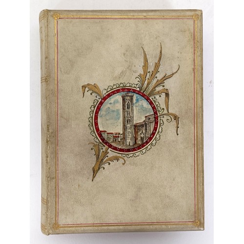37 - Evans (Mary Ann) - George Eliot, Romola, 2 Vol. Leipzip 1863, painted vellum