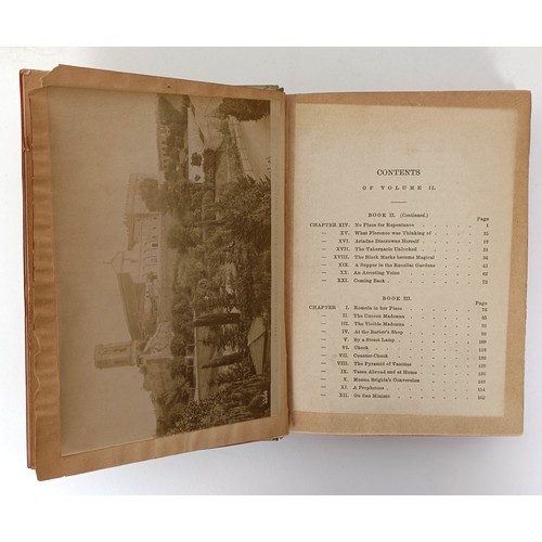 37 - Evans (Mary Ann) - George Eliot, Romola, 2 Vol. Leipzip 1863, painted vellum