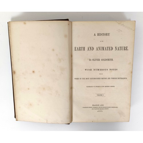 39 - Goldsmith (Oliver), A History Of The Earth And Animated Nature, 2 Vol.