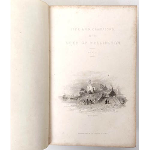 40 - Wright (Rev. G N), Life And Campaigns Of Arthur, Duke Of Wellington KG, 4 Vol.