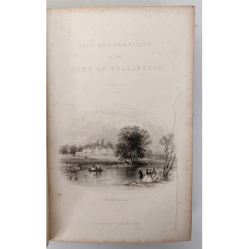 40 - Wright (Rev. G N), Life And Campaigns Of Arthur, Duke Of Wellington KG, 4 Vol.