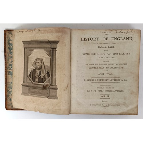 43 - Lyttleton (George Courtney), A History Of England, 3 Vol, and assorted other books