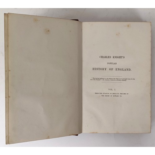 47 - Knight (Charles), A History of England, 8 Vol. A'beckett (Gilbert Abbot), A Comic History Of England... 