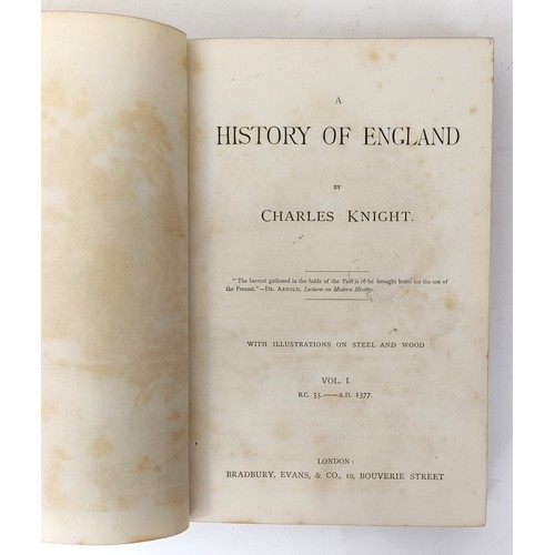 47 - Knight (Charles), A History of England, 8 Vol. A'beckett (Gilbert Abbot), A Comic History Of England... 