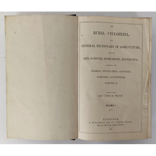 1 - Wilson (Rev. John M), The Rural Encyclopedia, 4 Vol.