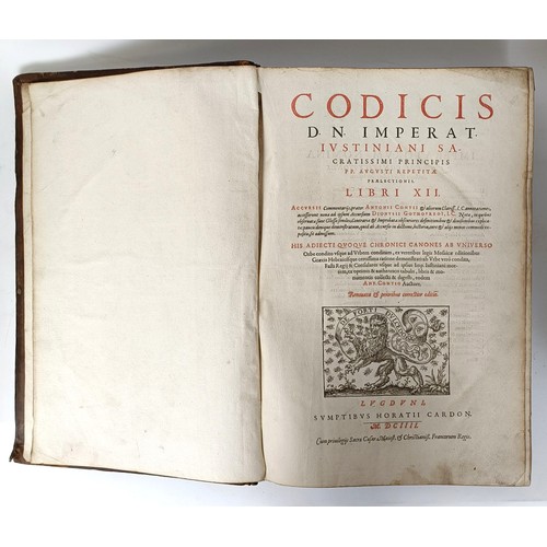 50 - Digeftum (sic) Vetum, published 1604, 5 Vol.