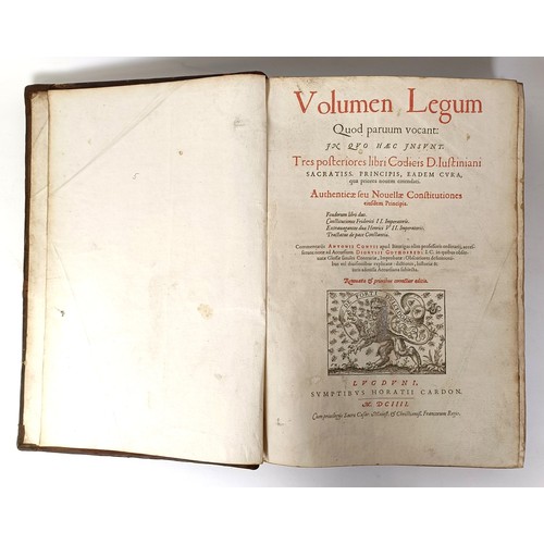 50 - Digeftum (sic) Vetum, published 1604, 5 Vol.