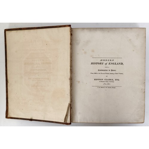 60 - Clarke (Hewson), Hume's History Of England, 4 Vol and Baines (Edward), History Of The Wars Of The Fr... 