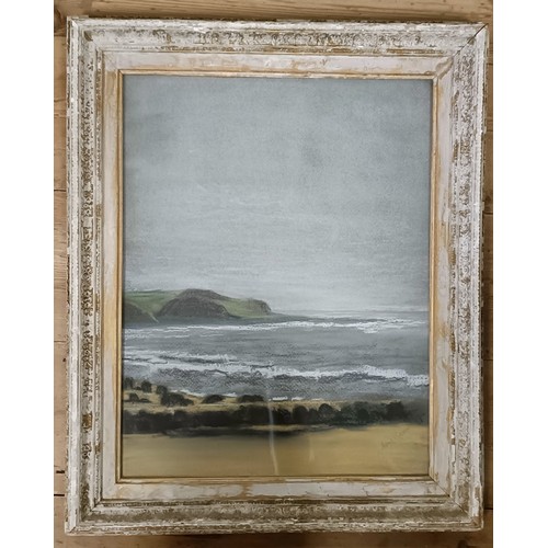 276 - Irene Bacon, Shell Island from Llandanwg, pastel, signed, 47 x 34 cm, label verso