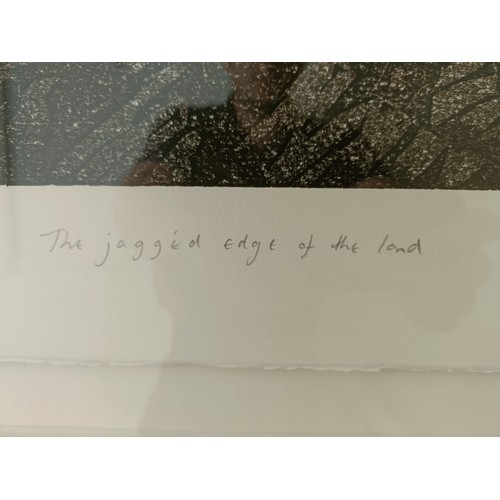256 - ***Regretfully Withdrawn*** Rod Nelson, The Jagged Edge Of The Land, limited edition print, 8/50, si... 