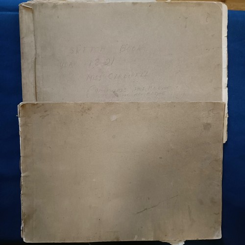 277 - ***Regretfully Withdrawn*** Two 19th century sketch books, attributed to Mrs M C Eyre nee Carbonell,... 
