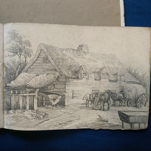 277 - ***Regretfully Withdrawn*** Two 19th century sketch books, attributed to Mrs M C Eyre nee Carbonell,... 