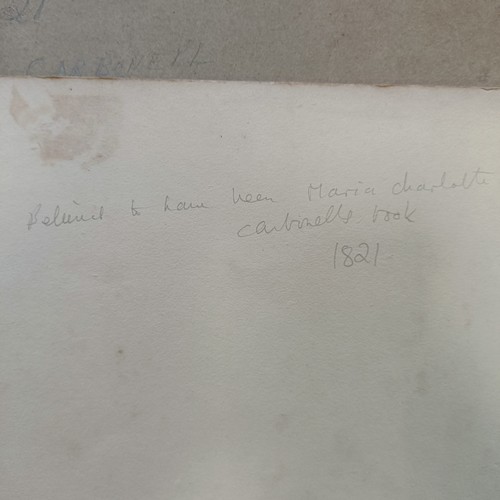 277 - ***Regretfully Withdrawn*** Two 19th century sketch books, attributed to Mrs M C Eyre nee Carbonell,... 
