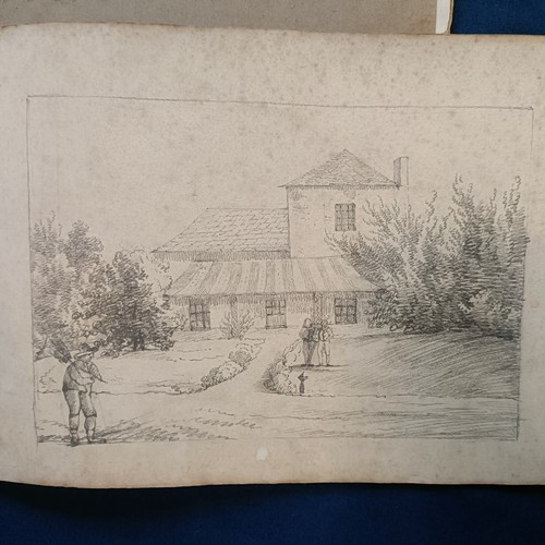 277 - ***Regretfully Withdrawn*** Two 19th century sketch books, attributed to Mrs M C Eyre nee Carbonell,... 