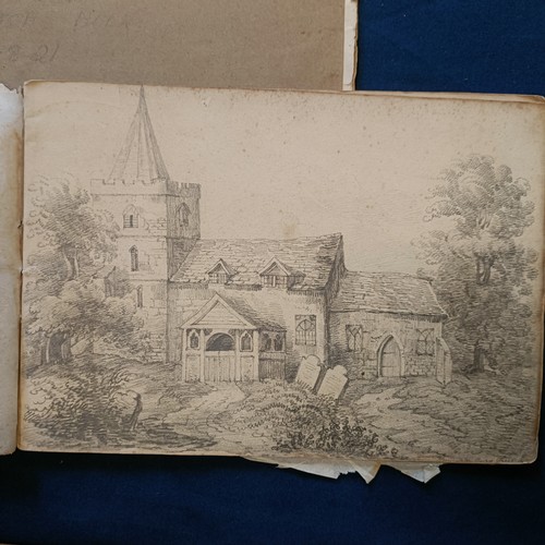 277 - ***Regretfully Withdrawn*** Two 19th century sketch books, attributed to Mrs M C Eyre nee Carbonell,... 