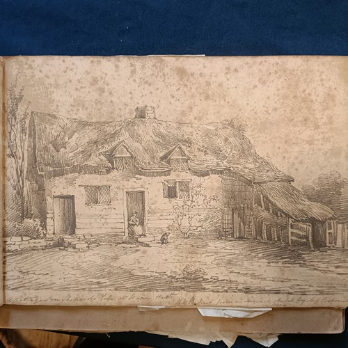 277 - ***Regretfully Withdrawn*** Two 19th century sketch books, attributed to Mrs M C Eyre nee Carbonell,... 