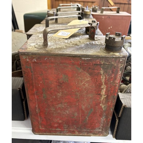 133 - A Shell petrol can, and five others similar (6)