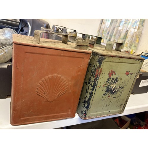 133 - A Shell petrol can, and five others similar (6)